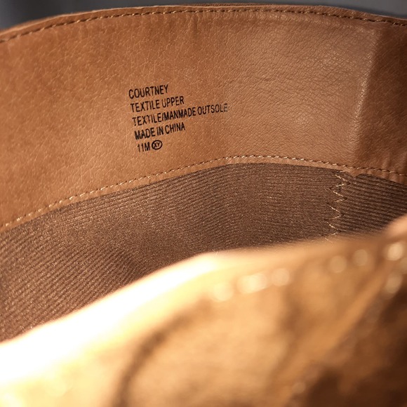 Jelly Pop Courtney Cowboy Style faux suede tan Boots 11 - Picture 7 of 9